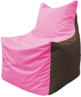 Бескаркасное кресло Flagman Фокс Ф21-200 (розовый/коричневый) - 