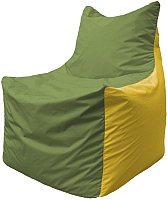 Бескаркасное кресло Flagman Фокс Ф21-228 (оливковый/желтый) - 