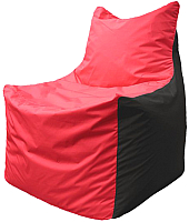 Бескаркасное кресло Flagman Фокс Ф21-232 (красный/черный) - 