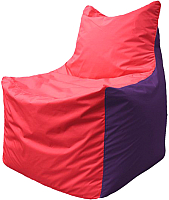 Бескаркасное кресло Flagman Фокс Ф21-233 (красный/фиолетовый) - 