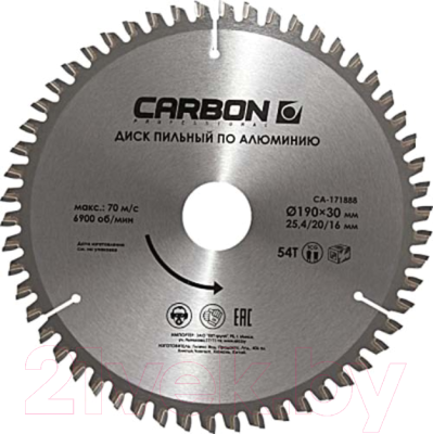 Пильный диск Carbon CA-171840