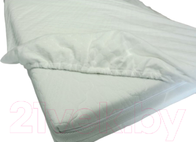 Наматрасник в кроватку Баю-Бай Dry Baby Plus / Н-02 (белый)