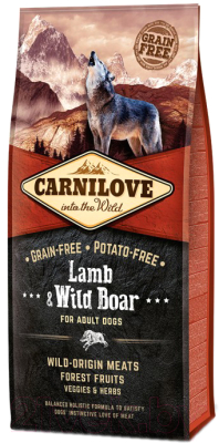 Сухой корм для собак Carnilove Adult Lamb & Wild Boar / 150817 (12кг)