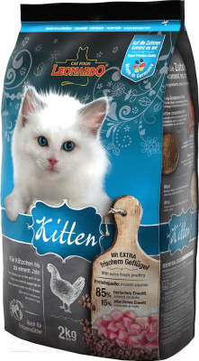 Сухой корм для кошек Leonardo Kitten (2кг)
