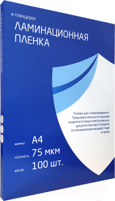

Пленка для ламинирования Гелеос, LPA4-75 216x303 75мик