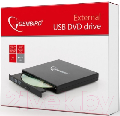 Привод DVD Multi Gembird DVD-USB-02