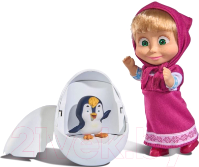 Кукла с аксессуарами Simba Маша с пингвиненком / 109301003