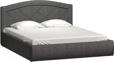 Двуспальная кровать Нижегородмебель и К Виго 160 (грей)