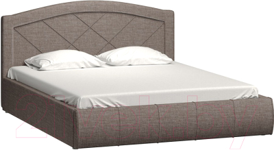 Двуспальная кровать Нижегородмебель и К Виго 160 (латте)