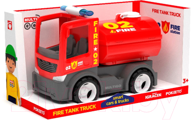 Автомобиль игрушечный EFKO Пожарная машина с цистерной / 27082EF-CH
