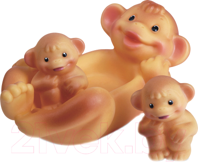 Набор игрушек для ванной Огонек Обезьяна с обезьянками / С-796