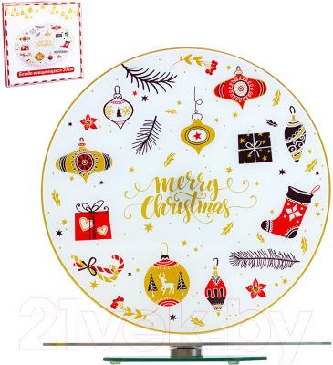 Блюдо Zibo Shelley Рождественские игрушки / S3012/2D X002