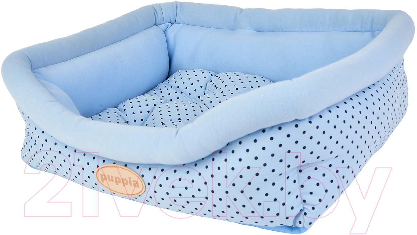 Лежанка для животных Puppia Cozy Dot / OASA-AU5983-BL-FR (голубой)