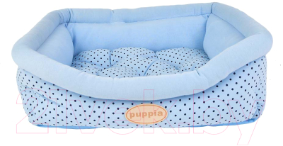 Лежанка для животных Puppia Cozy Dot / OASA-AU5983-BL-FR (голубой)