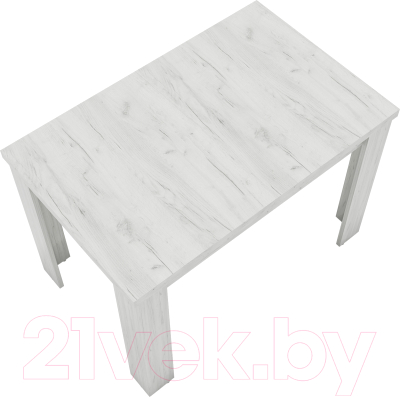Обеденный стол ВерсоМебель СР-1 75x110-150 (дуб крафт белый)