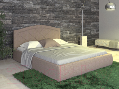 Двуспальная кровать Нижегородмебель и К Виго 160 (хазел)