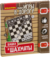 Набор настольных игр Bondibon Шашки и шахматы / ВВ3413 - 