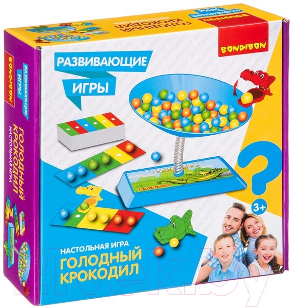 Развивающая игра Bondibon Голодный крокодил / ВВ4176