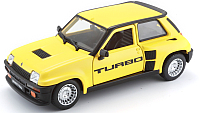 Масштабная модель автомобиля Bburago Рено 5 Турбо 1982г / 18-21088 (желтый) - 