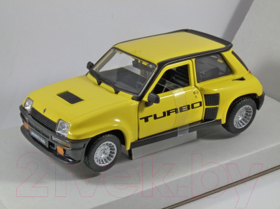 Масштабная модель автомобиля Bburago Рено 5 Турбо 1982г / 18-21088 (желтый)