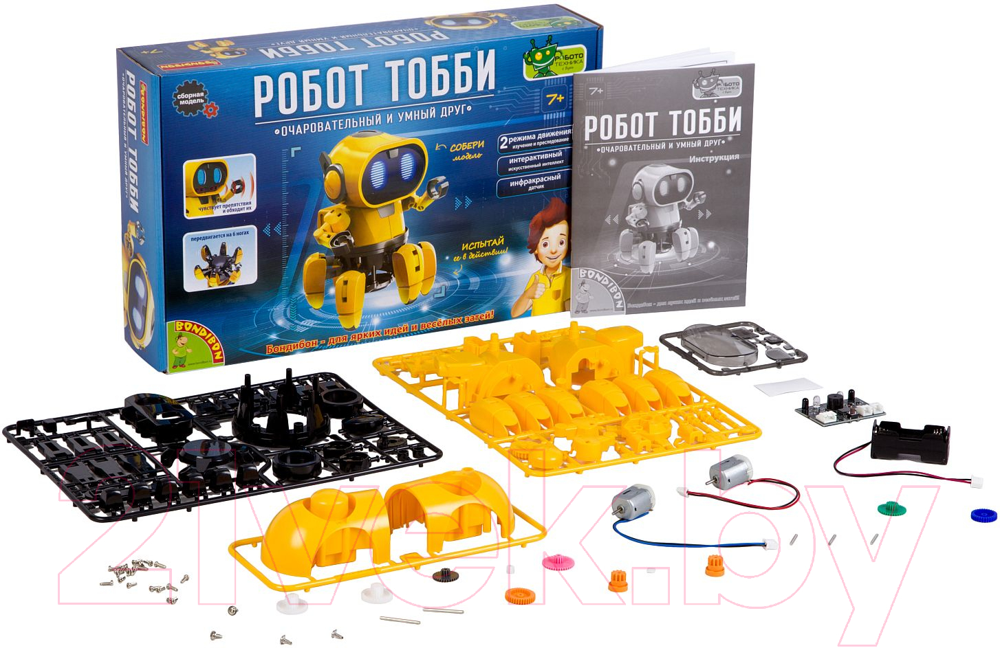 Научная игра Bondibon Французские опыты. Робот Тобби / ВВ3062