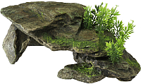 Декорация для аквариума Aqua Della Каменный грот с растениями / 234/105283 - 