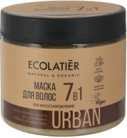 Маска для волос Ecolatier Urban SOS восстановление 7 в 1 какао и жожоба (380мл) - 