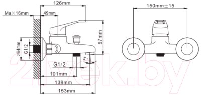 Смеситель Эверест Ф35 B30-028