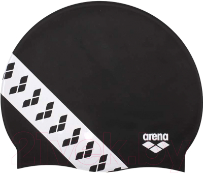Шапочка для плавания ARENA Team Stripe Сap / 001463501 (черный)