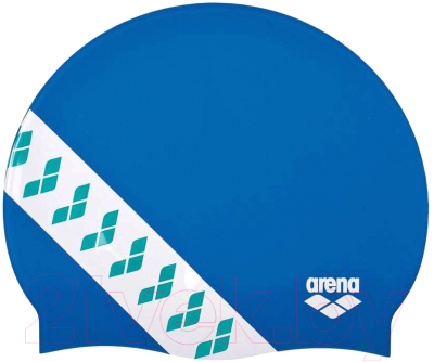 Шапочка для плавания ARENA Team Stripe Сap / 001463816 (синий)