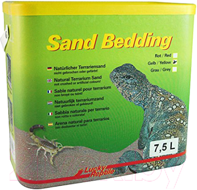 Грунт для террариума Lucky Reptile Sand Bedding SB-Y (7.5л, желтый)