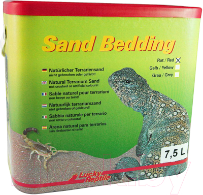 Грунт для террариума Lucky Reptile Sand Bedding SB-LR (7.5л, красный)