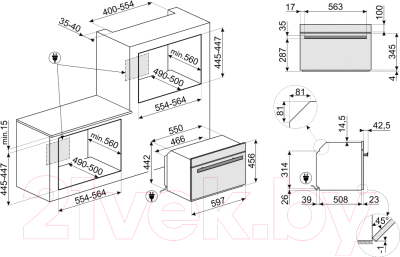 Электрический духовой шкаф Smeg SF4604WVCPNX