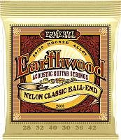 Струны для классической гитары Ernie Ball 2069 Earthwind Nylon Classic Ball End - 