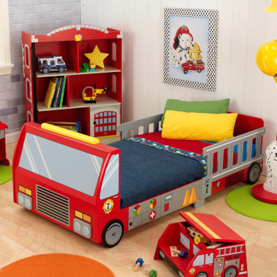 Стилизованная кровать детская KidKraft Пожарная машина / 76031 KE