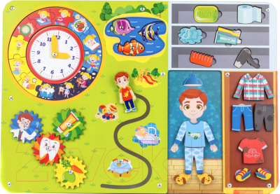 

Развивающая игрушка WoodLand Toys, Бизиборд. Гигиена / 112306