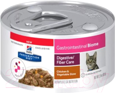 Влажный корм для кошек Hill's Prescription Diet Gastrointestinal Biome / 604420 (82г)