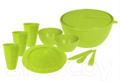 Набор пластиковой посуды Plastic Republic Bono GR1829