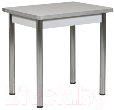 Обеденный стол Рамзес Ломберный ЛДСП 60x80 (серый/ноги хром)