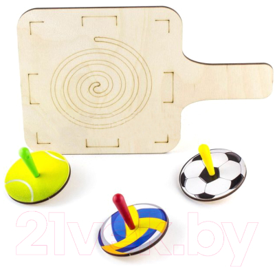 

Настольная игра WoodLand Toys, Волчок Спорт / 136105