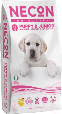 Сухой корм для собак Necon Puppy & Junior Pork (12кг)