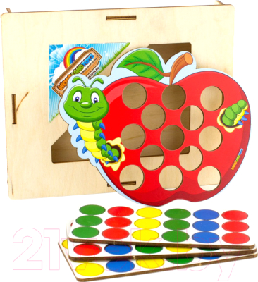 

Развивающая игрушка WoodLand Toys, Мозаика. Яблоко / 067114
