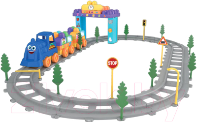 Железная дорога игрушечная Terides Волшебные детали. Поезд / Т6-073