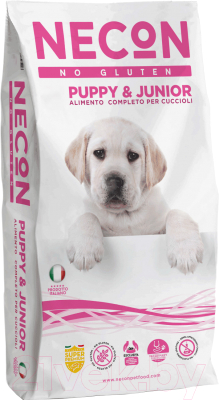 Сухой корм для собак Necon Puppy & Junior Pork (3кг)