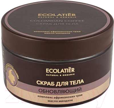 

Скраб для тела Ecolatier, Обновляющий колумбийский кофе
