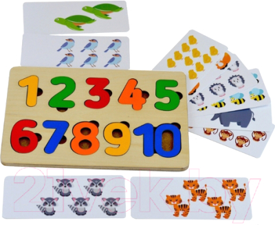 

Развивающая игрушка RadugaKids, Цифры с карточками / RK1118