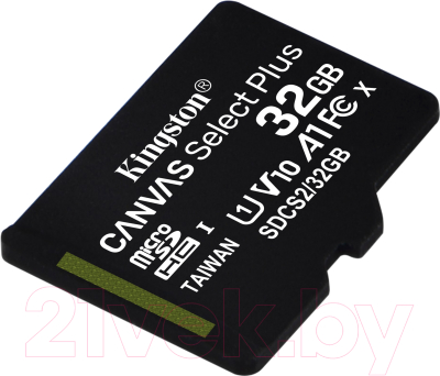 Карта памяти Kingston Canvas Select Plus micSDHC (Class10) 32GB (SDCS2/32GBSP)