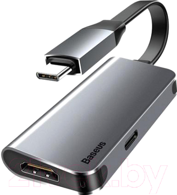 

USB-хаб Baseus, Little Box Type-C To HD4K + Type-C PD / CAHUB-E0G
