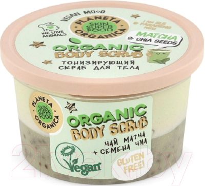 

Скраб для тела Planeta Organica, Skin Super Food Seed Matcha & Chia Seeds