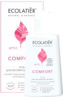 Гель для интимной гигиены Ecolatier Comfort с молочной кислотой и пробиотиком для интимной гигиены (250мл) - 